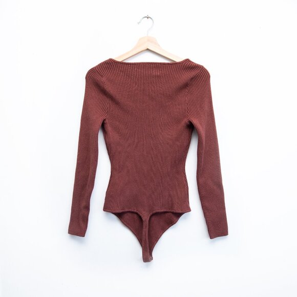 Abercrombie & Fitch Sweater Ribbed Bodysuit - Picture 6 of 7